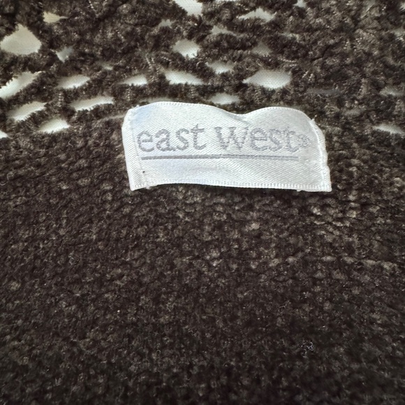 East West Women's Velvety Acrylic Long Sleeve V-Neck Sweater Brown Size 3X VTG - Picture 5 of 12